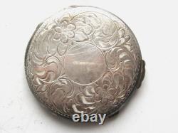 Antique sterling silver powder box