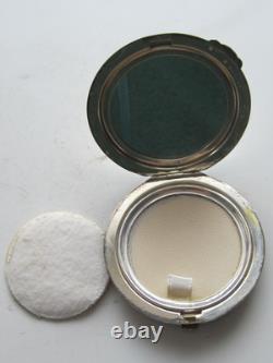 Antique sterling silver powder box