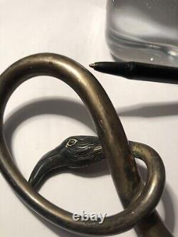 Apple Old Bird Silver Ombel 800 Letter Apmassif 1900 Art Nouveau Canne