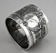 Art Deco Antique Solid Silver Napkin Ring, Minerva Hallmark