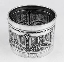 Art Deco Antique Solid Silver Napkin Ring, Minerva hallmark