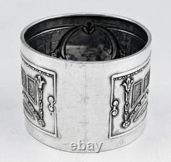 Art Deco Antique Solid Silver Napkin Ring, Minerva hallmark