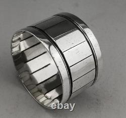 Art Deco Antique Sterling Silver Napkin Ring Minerve