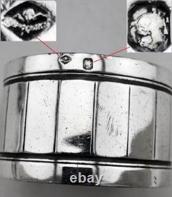 Art Deco Antique Sterling Silver Napkin Ring Minerve