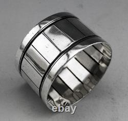 Art Deco Antique Sterling Silver Napkin Ring Minerve
