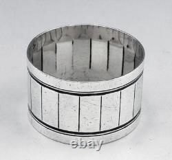 Art Deco Antique Sterling Silver Napkin Ring Minerve