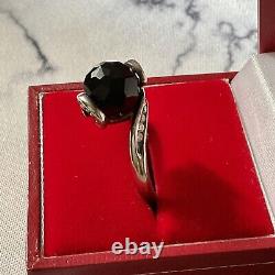 Art Deco Onyx, Topaz, Solid Silver Original Vintage Ring