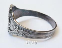 Art Nouveau Solid Silver Rigid Bracelet Circa 1900 Silver Antique Jewel