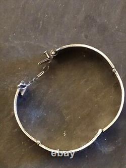Articulated Cuff Bracelet in 50g Solid Silver, 19th Century Antique