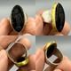 Authentic Ancient Roman Ring In Solid Silver, Intaglio, King, Black Agate