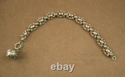BEAUTIFUL ANTIQUE BRACELET or SILVER & VERMEIL WATCH CHAIN XIXth century