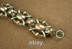 BEAUTIFUL ANTIQUE BRACELET or SILVER & VERMEIL WATCH CHAIN XIXth century