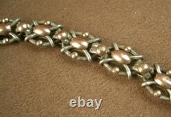 BEAUTIFUL ANTIQUE BRACELET or SILVER & VERMEIL WATCH CHAIN XIXth century