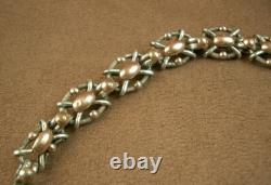 BEAUTIFUL ANTIQUE BRACELET or SILVER & VERMEIL WATCH CHAIN XIXth century