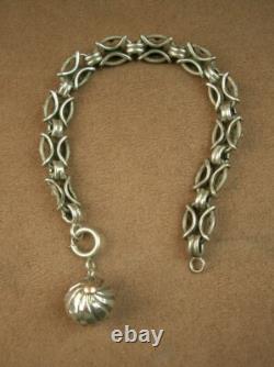 BEAUTIFUL ANTIQUE BRACELET or SILVER & VERMEIL WATCH CHAIN XIXth century