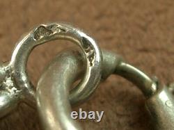 BEAUTIFUL ANTIQUE BRACELET or SILVER & VERMEIL WATCH CHAIN XIXth century