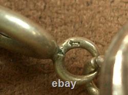 BEAUTIFUL ANTIQUE BRACELET or SILVER & VERMEIL WATCH CHAIN XIXth century