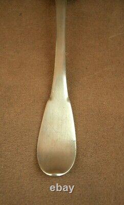 BEAUTIFUL ANTIQUE SOLID SILVER SPOON FARMERS GENERAL XVIIIth BEAUTIFUL PUNCHES