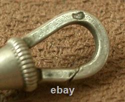 BEAUTIFUL VINTAGE LONG SILVER NECKLACE in SOLID SILVER 146cm
