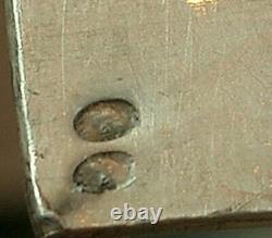 BEL IMPORTANT ANCIENT BRACELET RIGID CUFF IN SOLID SILVER 19th CENTURY