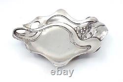 Baguier Empty Old Pocket In Solid Silver 800 Art Nouveau 1900