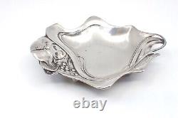 Baguier Empty Old Pocket In Solid Silver 800 Art Nouveau 1900