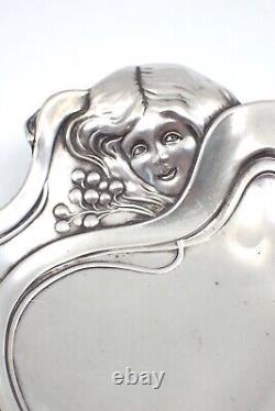 Baguier Empty Old Pocket In Solid Silver 800 Art Nouveau 1900