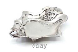 Baguier Empty Old Pocket In Solid Silver 800 Art Nouveau 1900