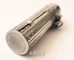 Baton Case Lipstick In Solid Silver Old Circa 1900 Lipstick Box