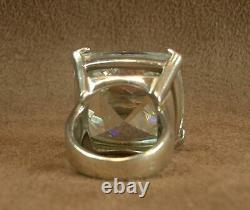 Beautiful Ancienne Bague In Massible Sertificate Of A Blank Pierre 29g