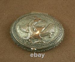 Beautiful Ancienne Boite En Argent Massif Job Perse Iran End 19th Deb 20th Deb