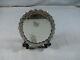 Beautiful Antique Oriental Mirror, Massive Silver Punched, Bird