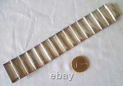 Beautiful Antique Solid Silver Enamel Articulated Bracelet from the Far East