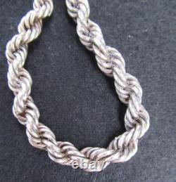 Beautiful Antique Solid Silver Necklace (835), Choker Length, 46 cm Silver Necklace
