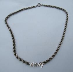 Beautiful Antique Solid Silver Necklace (835), Choker Length, 46 cm Silver Necklace