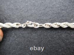 Beautiful Antique Solid Silver Necklace (835), Choker Length, 46 cm Silver Necklace