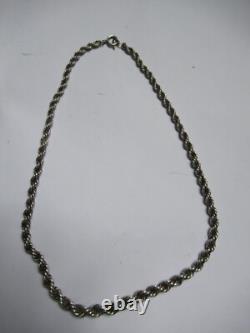 Beautiful Antique Solid Silver Necklace (835), Choker Length, 46 cm Silver Necklace