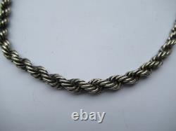 Beautiful Antique Solid Silver Necklace (835), Choker Length, 46 cm Silver Necklace