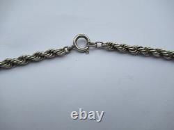 Beautiful Antique Solid Silver Necklace (835), Choker Length, 46 cm Silver Necklace
