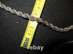 Beautiful Antique Solid Silver Necklace (835), Choker Length, 46 cm Silver Necklace