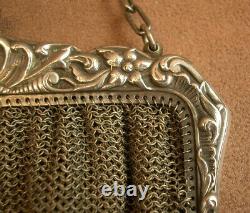 Beautiful Antique Solid Silver Purse from the late 19th century
