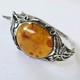 Beautiful Antique Vintage Artisan-designed Bangle Bracelet In Art Nouveau Style