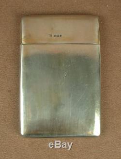 Beautiful Box Case Has Antique Card In Sterling Silver