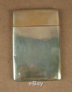 Beautiful Box Case Has Antique Card In Sterling Silver