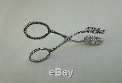 Beautiful Clamp Or Shoe With Old Garden Or Mignardized In Silver Solid Punches