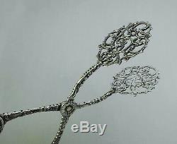 Beautiful Clamp Or Shoe With Old Garden Or Mignardized In Silver Solid Punches