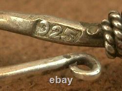 Beautiful Important Antique Drapery Necklace in Solid Silver Art Deco Modernist
