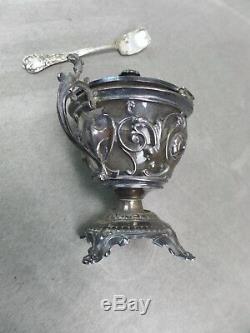 Beautiful Moutardier Old, In Silver