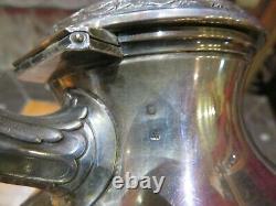 Beautiful Old Coffee Maker In Solid Silver 19th Poincon Minerve Style LXV