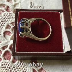 Beautiful Old Lapis Lazuli Ring Silver Massif, Splendid